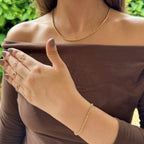 Dúo Lazo 3mm Mujer - Cadena y Pulsera