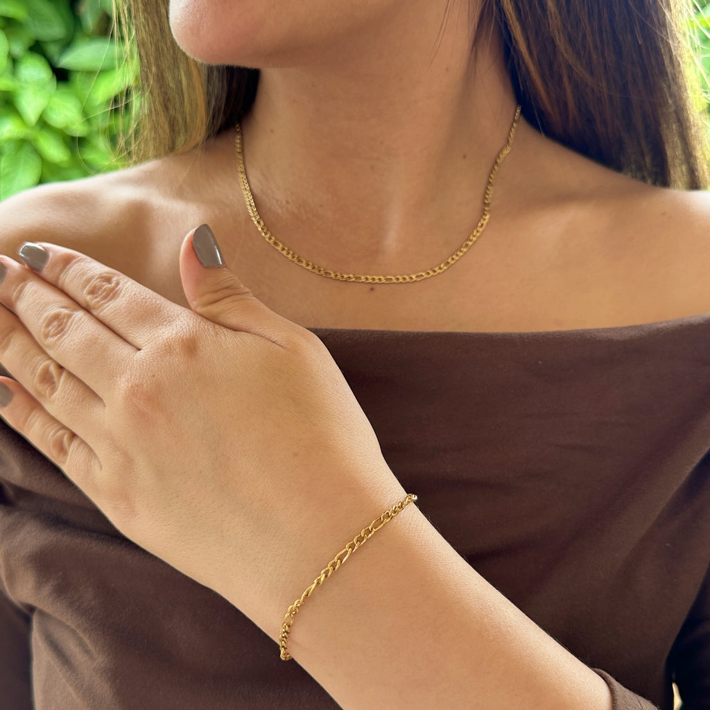 Dúo Cartie Mujer - Cadena y Pulsera